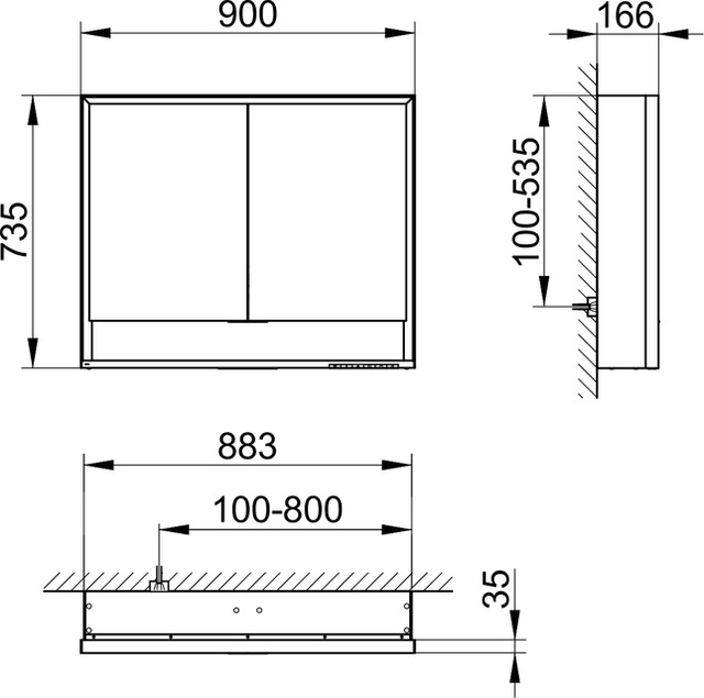 14303171305 Зеркальный шкаф KEUCO Royal Lumos - Вид №2