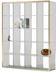 Paolo Castelli Отдельностоящий стеклянный книжный шкаф