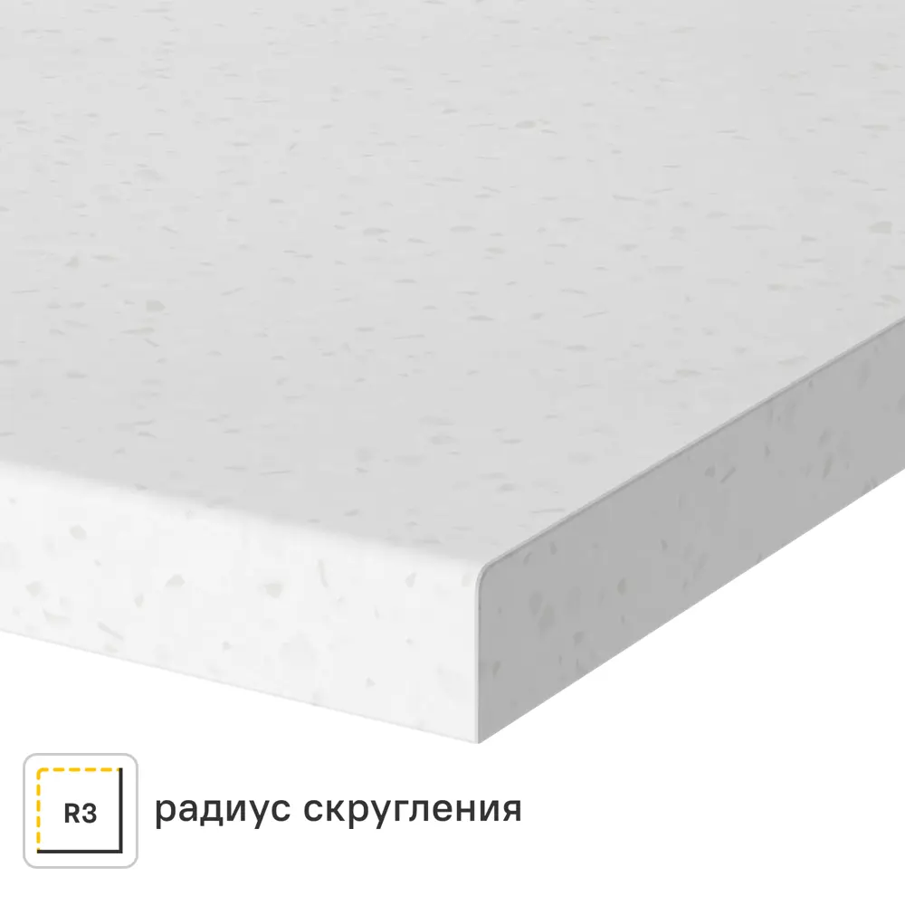 Столешница Арктик 300x60x2 см искусственный камень цвет белый Santreyd STLM-2124042