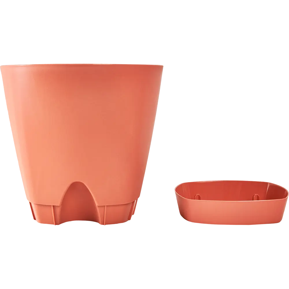 Горшок цветочный Ingreen Amsterdam ø20 см v4 л пластик коричневый STLM-2168051 - Вид №1