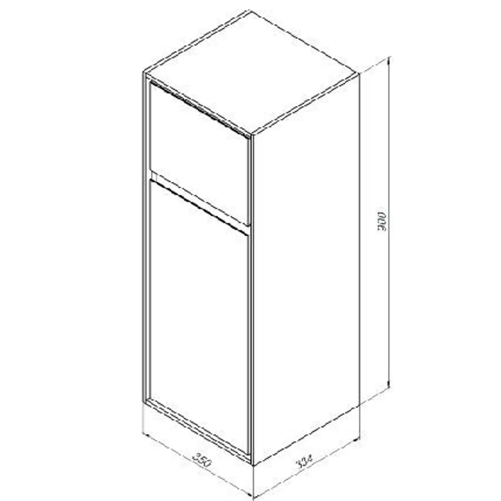 Пенал малый «Мокка» 35 см цвет чёрный глянец Santreyd STLM-2086811 - Вид №5
