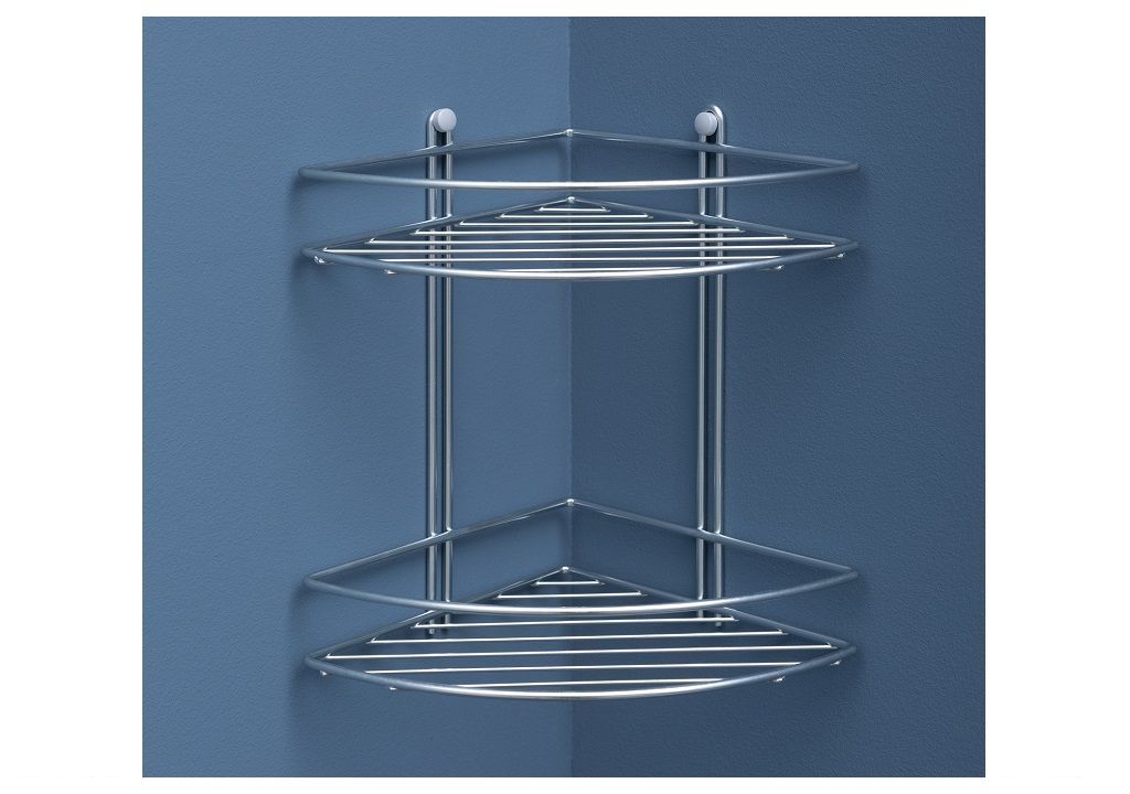 Полочка Aquanet 3259 (20 см, двойная, угловая) П3259 - Вид №3