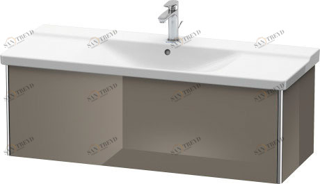 XS408308989 Тумбочка подвесная XSquare #XS4083 1210 x 473 мм Фланелево-серый глянцевый лак Duravit