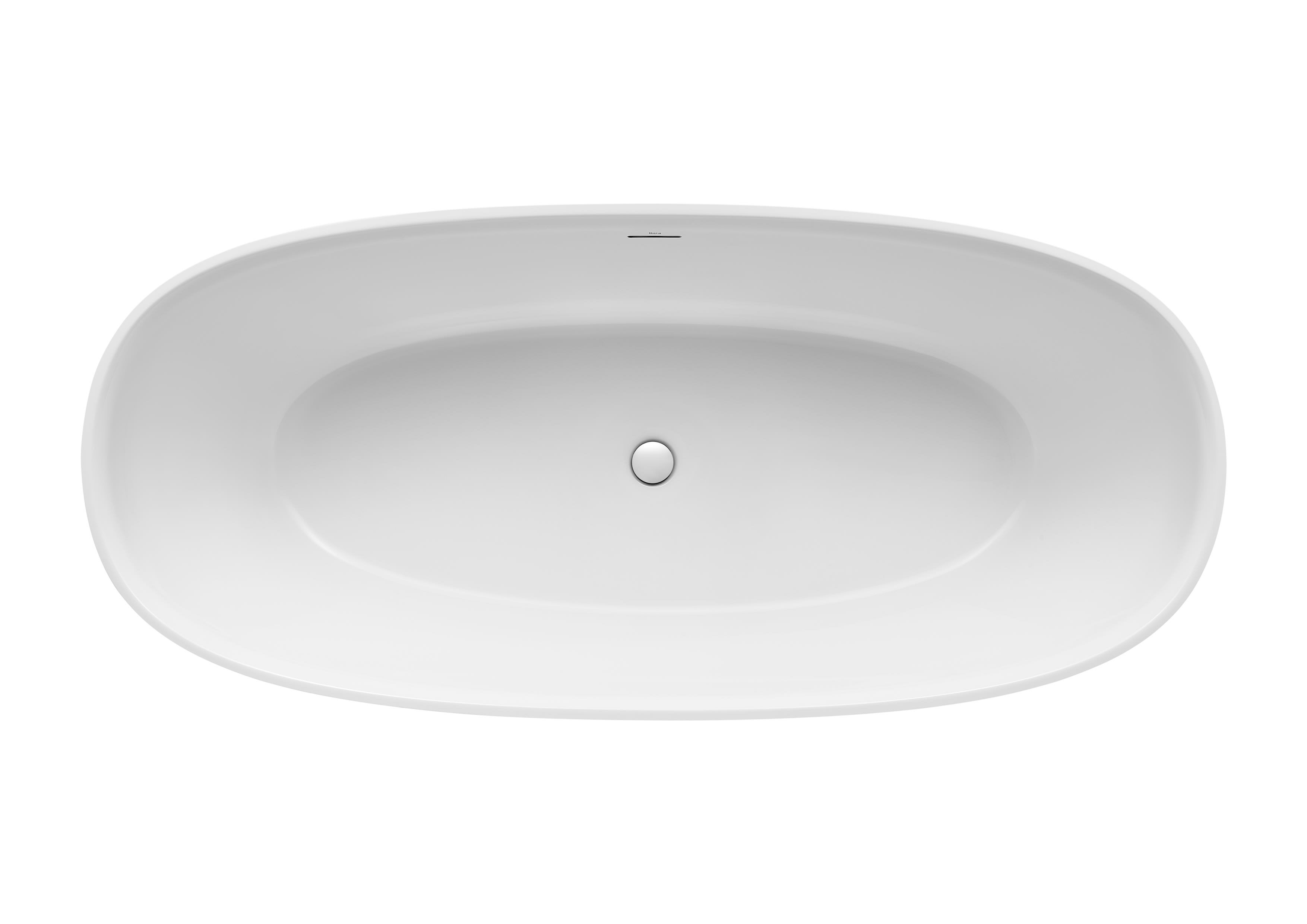 A248470000 Овальная ванна STONEX® со сливом Click-Clack и сифоном ROCA Ariane  - Вид №2