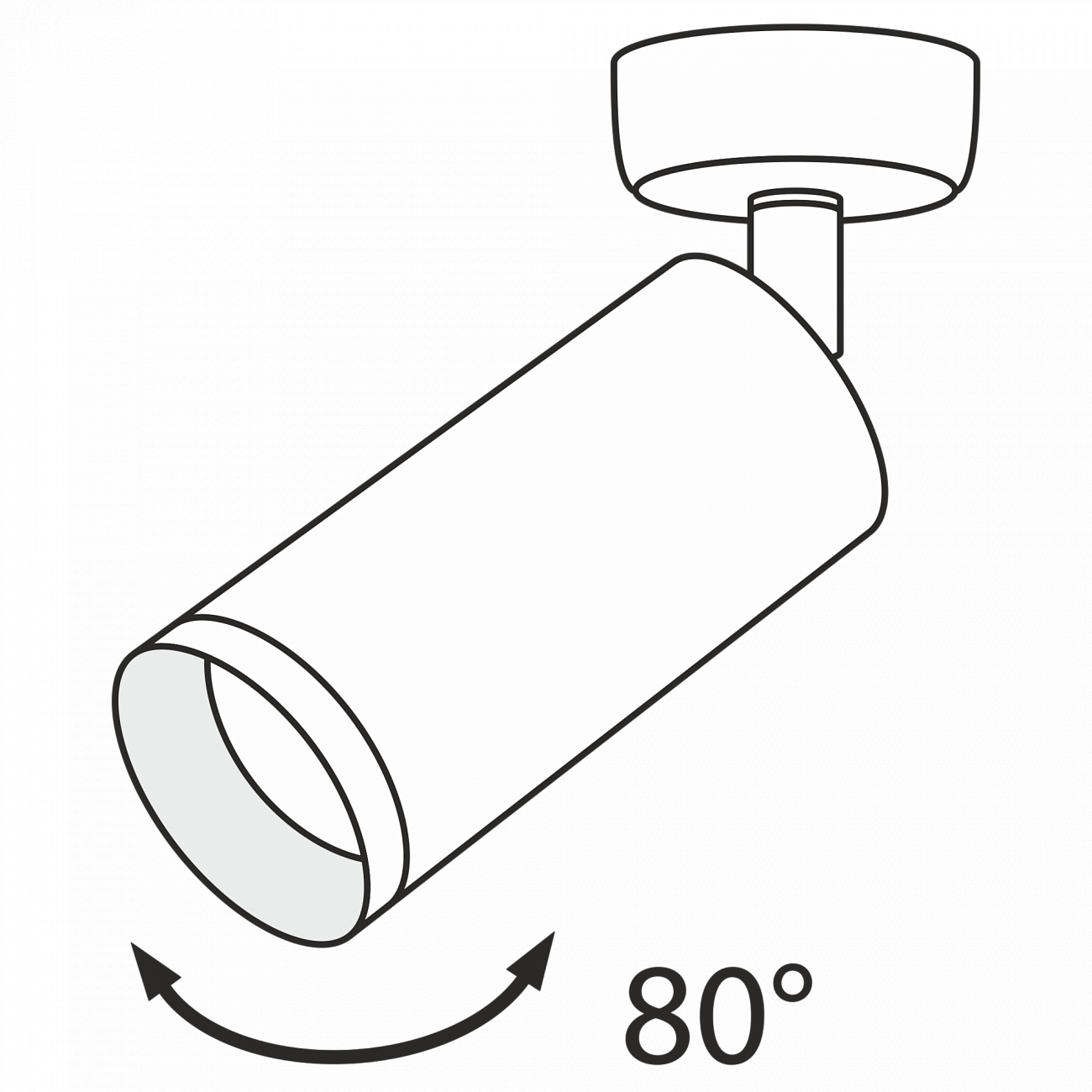 Спот потолочный галогеновый поворотный 19,5 см хром Focus C017CW-01CH TECHNICAL CEILING & WALL 00-3956977 Хром  - Вид №3