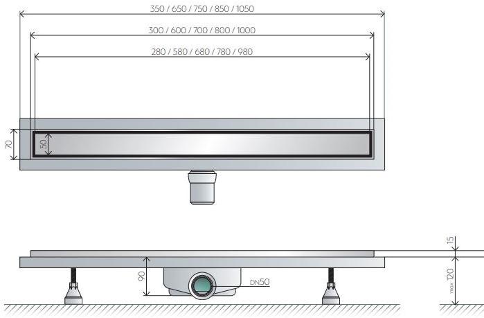 OMP Трап для душа из нержавеющей стали  973  - Вид №2