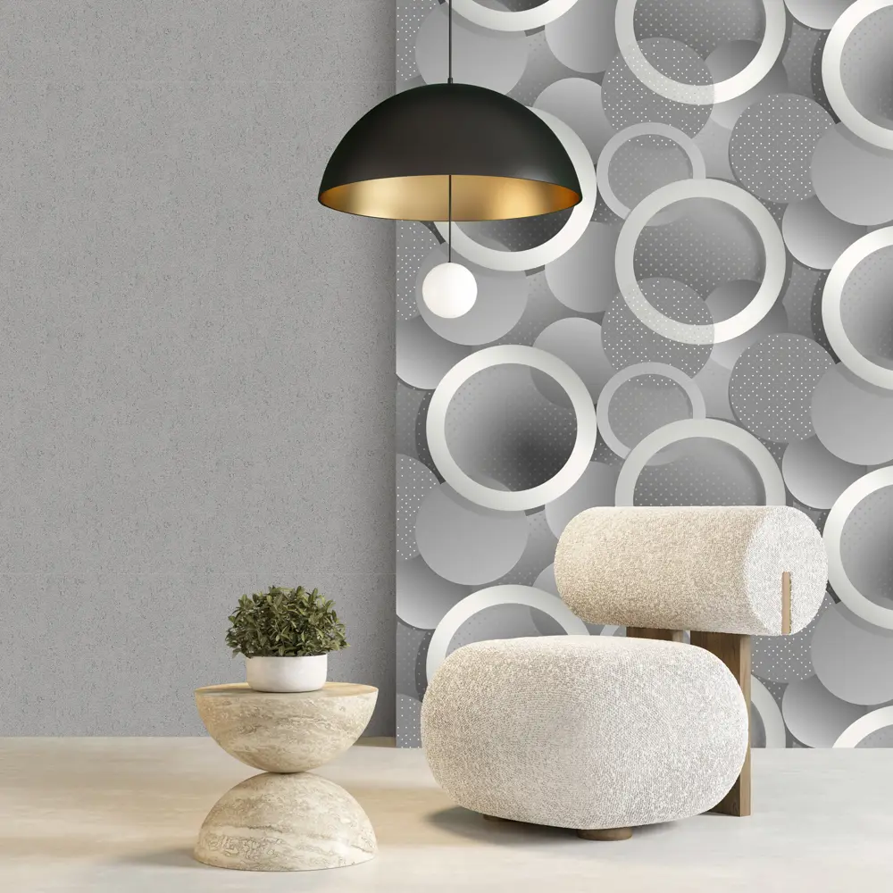 Обои флизелиновые Erismann Orbita серые 1.06 м ЭР60800-03 STLM-2109405 - Вид №5