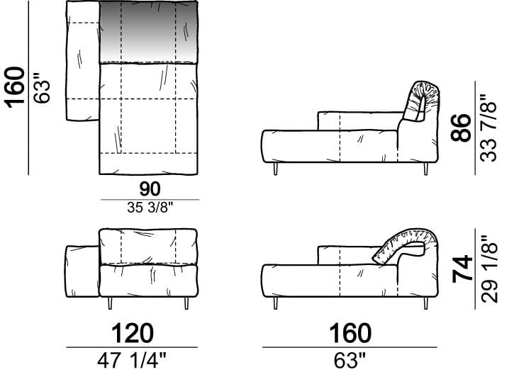 Секционный кожаный диван Arketipo CRAZY DIAMOND ARCH-00133462 - Вид №30