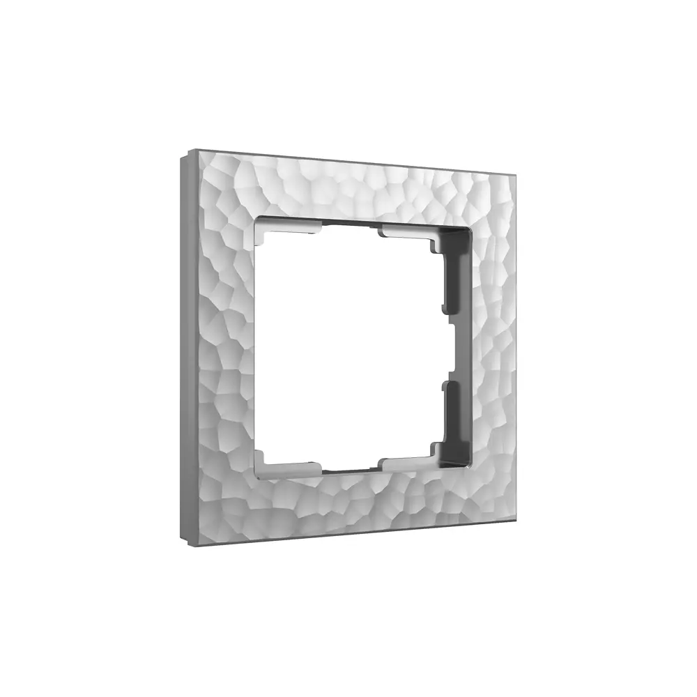 Рамка для розеток и выключателей Werkel Hammer W0012406 1 пост цвет серебряный STLM-2104418 - Вид №1