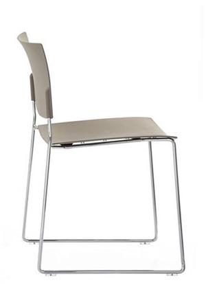 Andreu World Штабелируемый стул на салазках, технополимер, с открытой спинкой Sit Si1201 - Вид №4