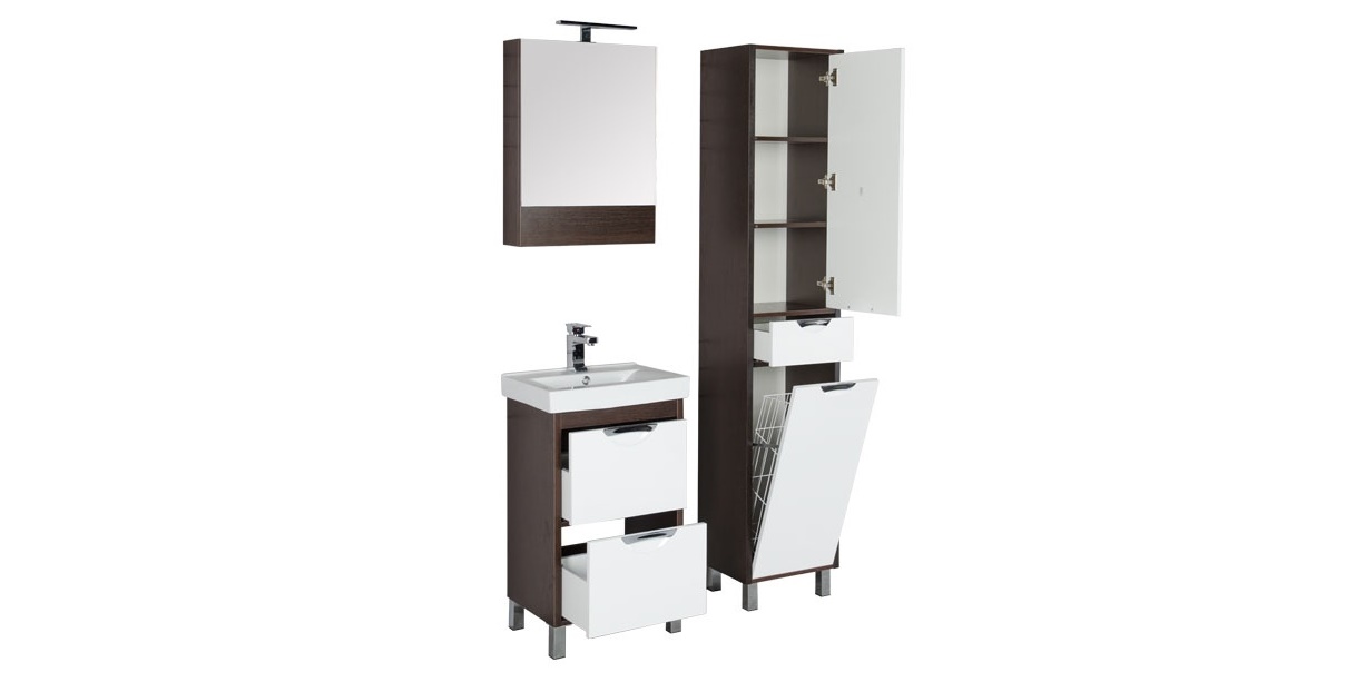 Комплект мебели Aquanet Гретта 50 венге 00172208 - Вид №2