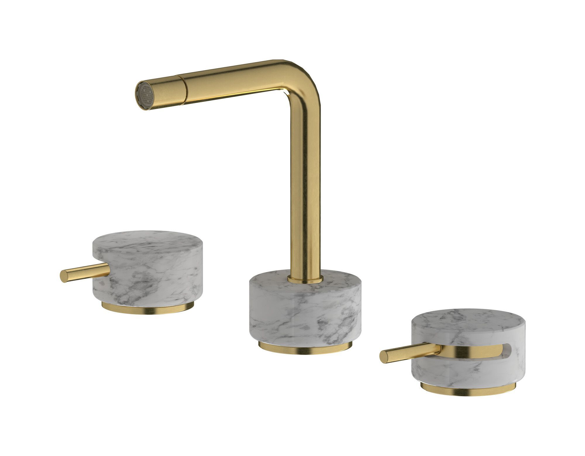 Смеситель для биде с 3 отверстиями для мраморной столешницы IB мрамор + мрамор Elle ARCH-00101784 - Вид №13