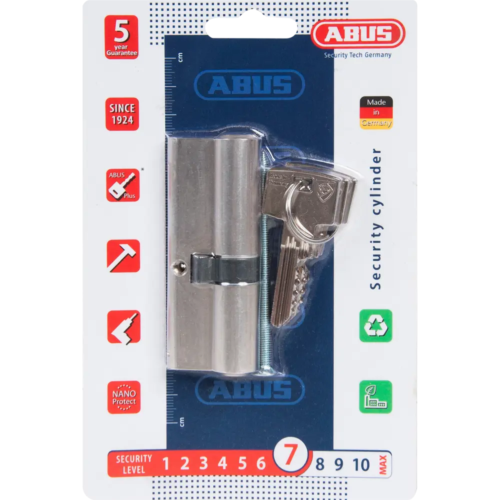 Цилиндр Abus Standard, 35х45 мм, ключ/ключ, цвет никель 82276494 STLM-2128247 Standard S5+ - Вид №3