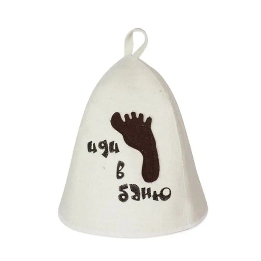 Панама для бани фетровая «Приколы» цвет белый Santreyd STLM-2030512 - Вид №1