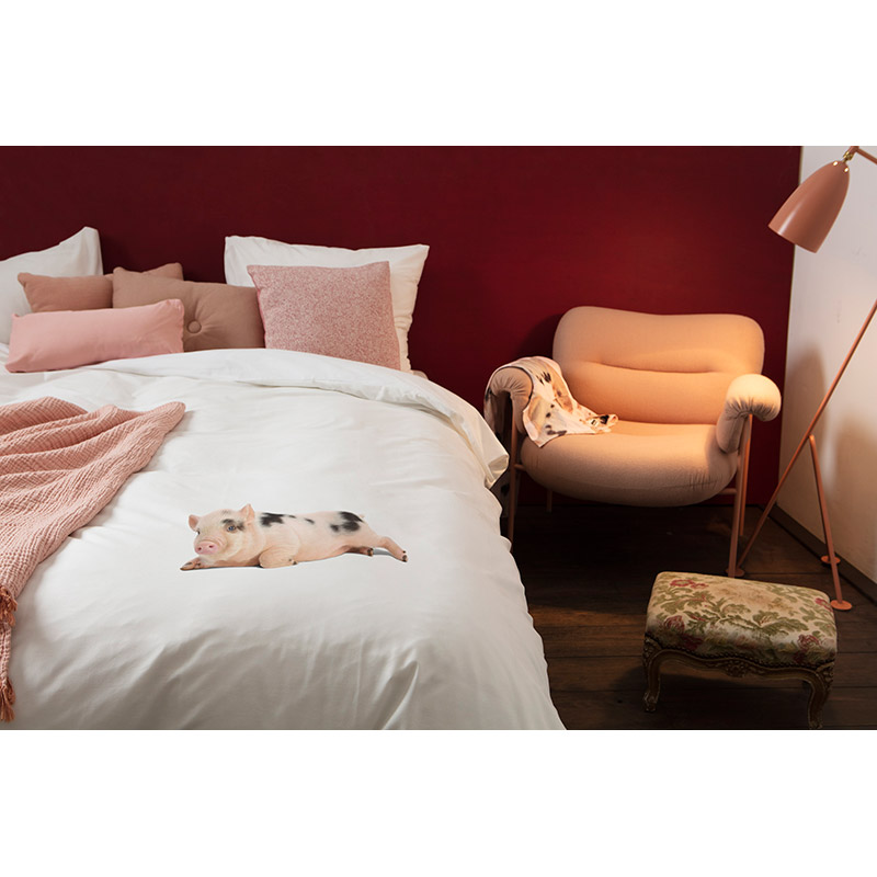 Комплект постельного белья "Поросенок белый" 200 х 220 см SNURK MISSPEGGYWHITE200X220 - Вид №2