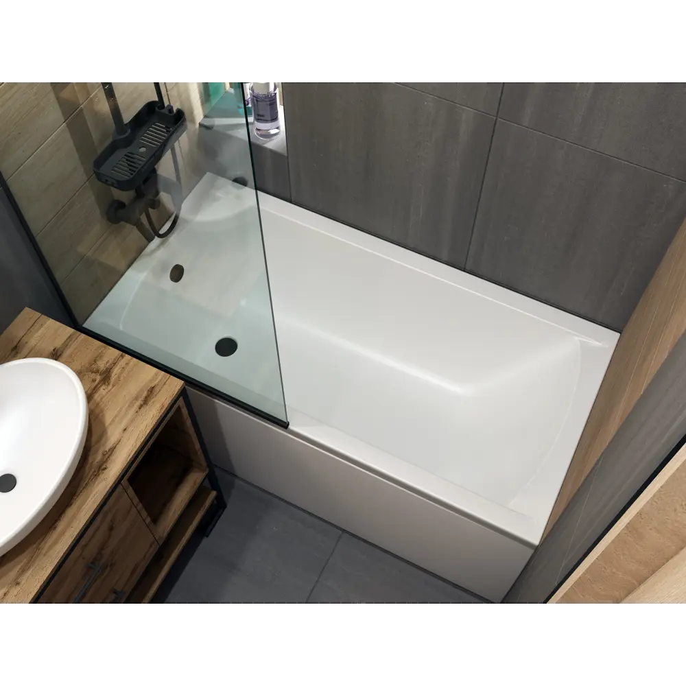 Ванна 100Acryl Ницца акриловая 155x70 см каркас в комплекте STLM-2166530 - Вид №1