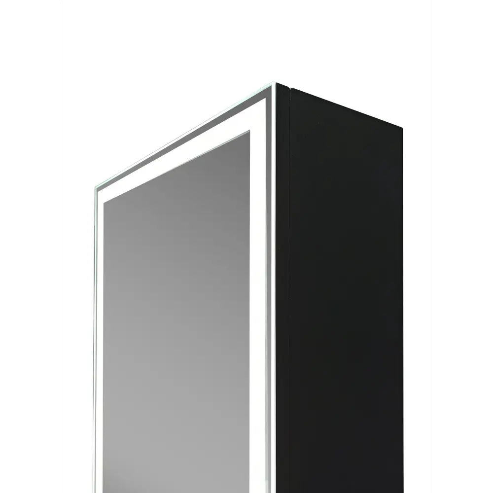 Шкаф зеркальный подвесной Montero Black LED с подсветкой 40x160 см цвет черный 89180067 STLM-2196032 Santreyd - Вид №4