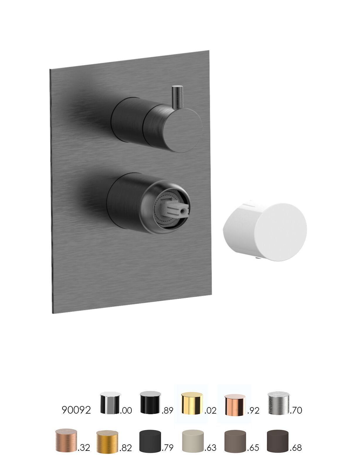 Встраиваемый однорычажный смеситель для душа с переключателем Rubinetterie Frattini Narciso S ARCH-00138952 - Вид №13