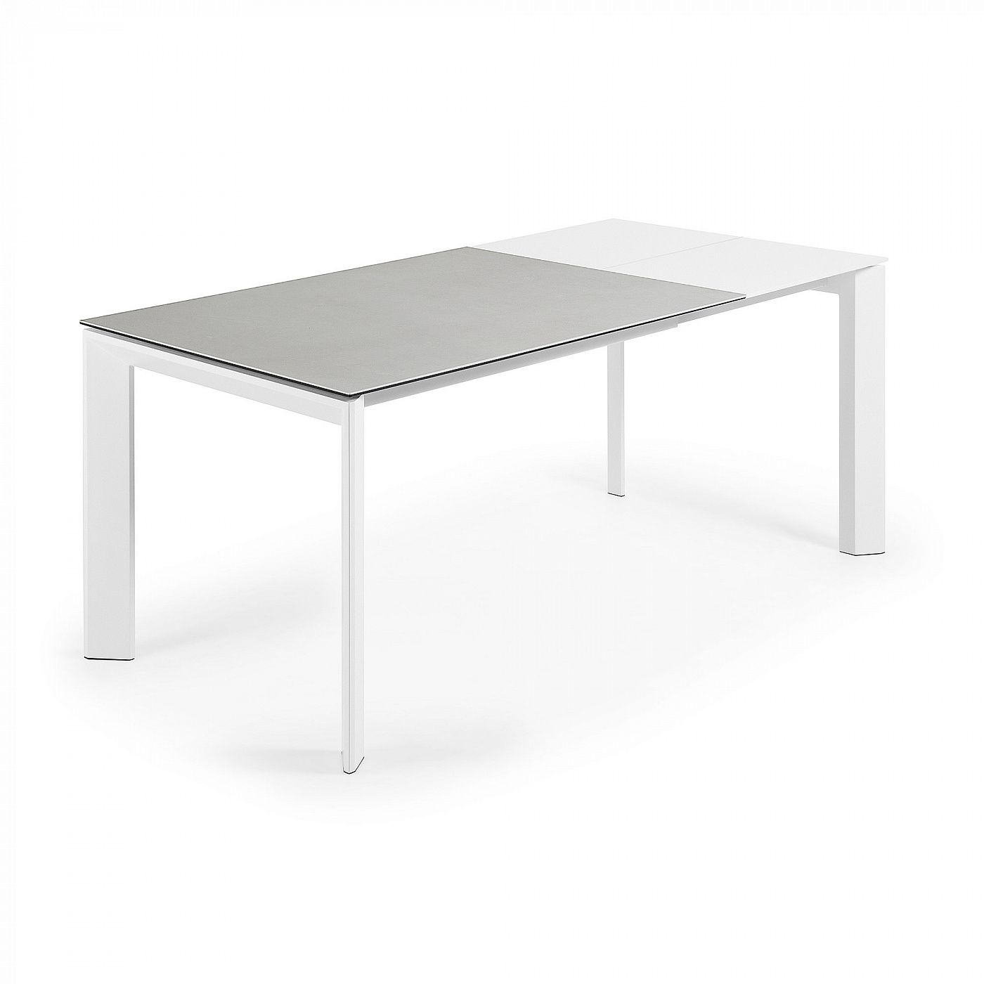 051212 Стол Atta 120 (180)x80 керамика белый La Forma Axis - Вид №4