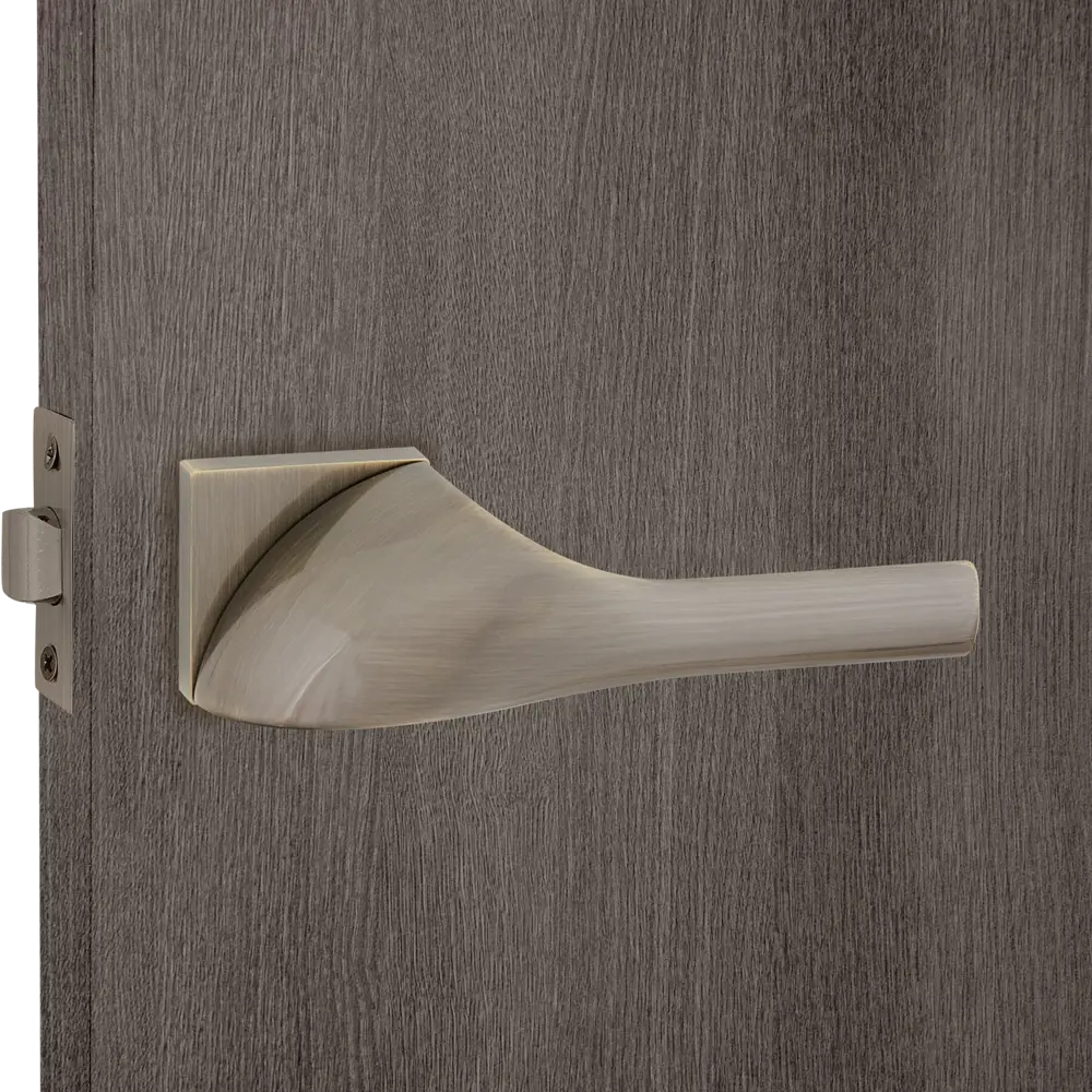 Дверные ручки 129 Q, комплект, цвет бронза Santreyd STLM-2186214 - Вид №6