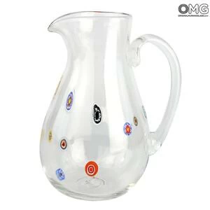 4360 ORIGINALMURANOGLASS Кувшин Сорренто - пятнистый - муранское стекло OMG 18 см