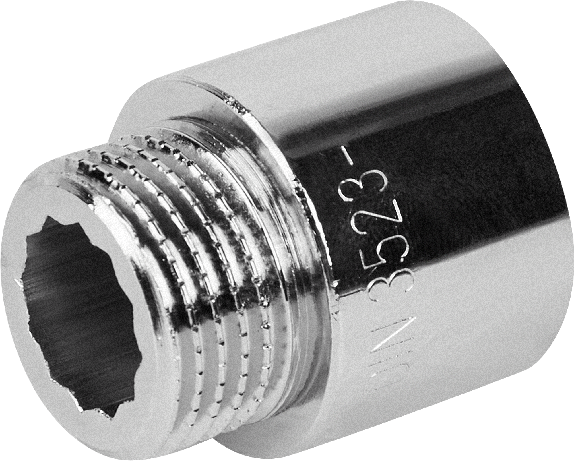Удлинитель для труб STOUT 1/2"×20 мм хромированная латунь 82238763