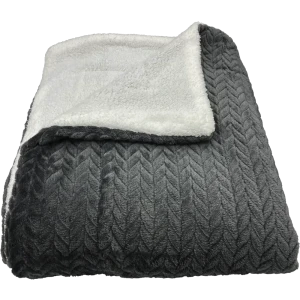 Плед "Ромено" 180x200 см микрофибра цвет темно-серый