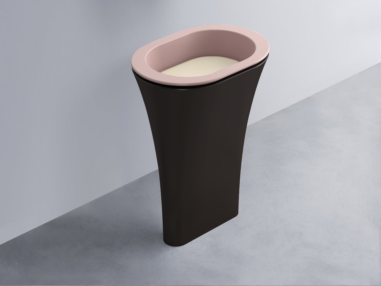 AMLA65-CP+AMPILO-LN+AMCOLO-LV Раковина Amedeo Ovale отдельностоящая cielo Enjoy + Amedeo Ceramica Cielo