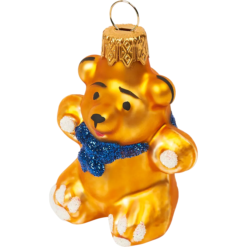 Ёлочное украшение Медвежонок с бантом, 9 см Santreyd STLM-2026894