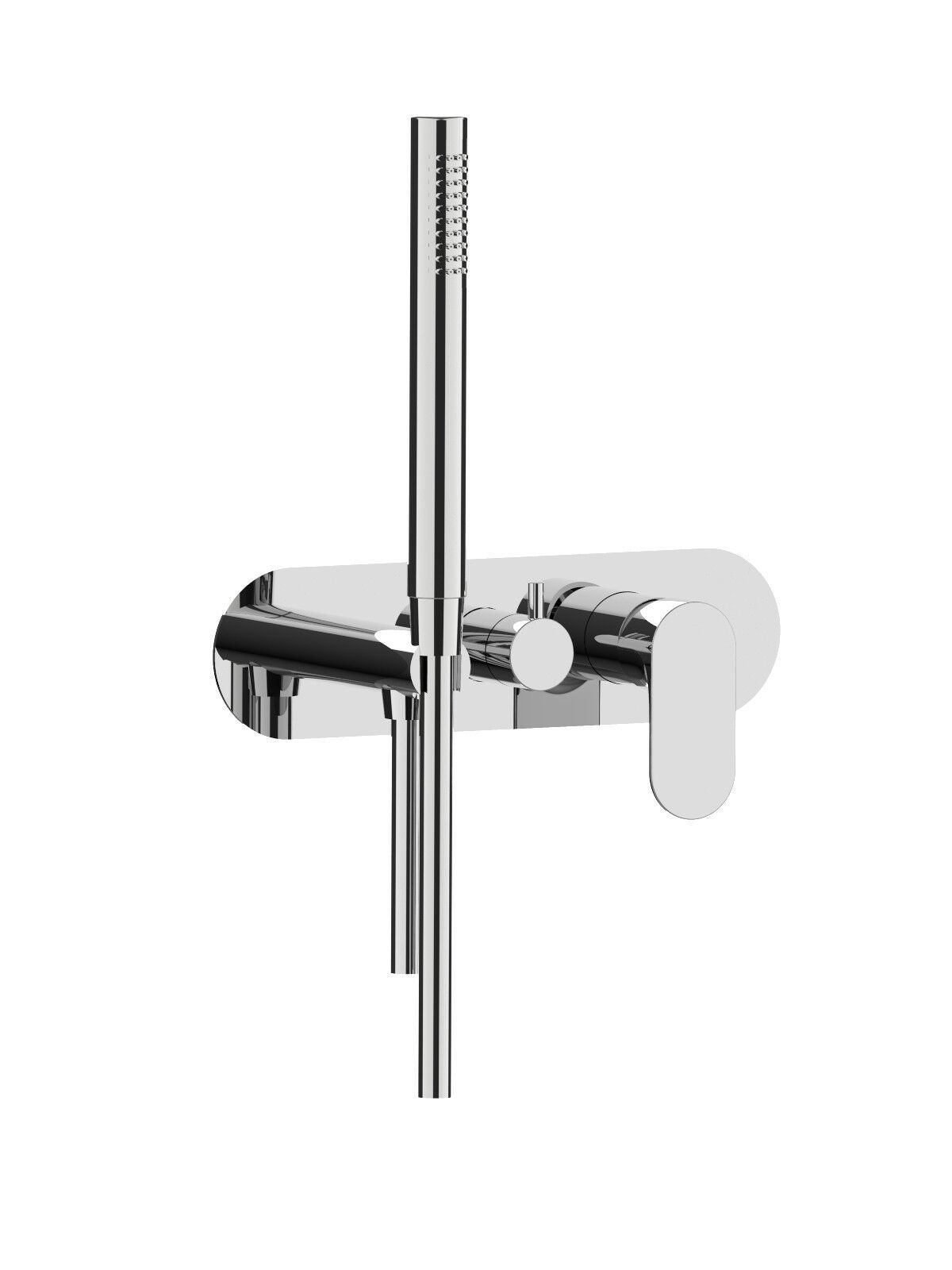 Однорычажный смеситель для душа с 3 отверстиями и ручным душем Rubinetterie Frattini отдельная эстетика ARCH-00107226 - Вид №8