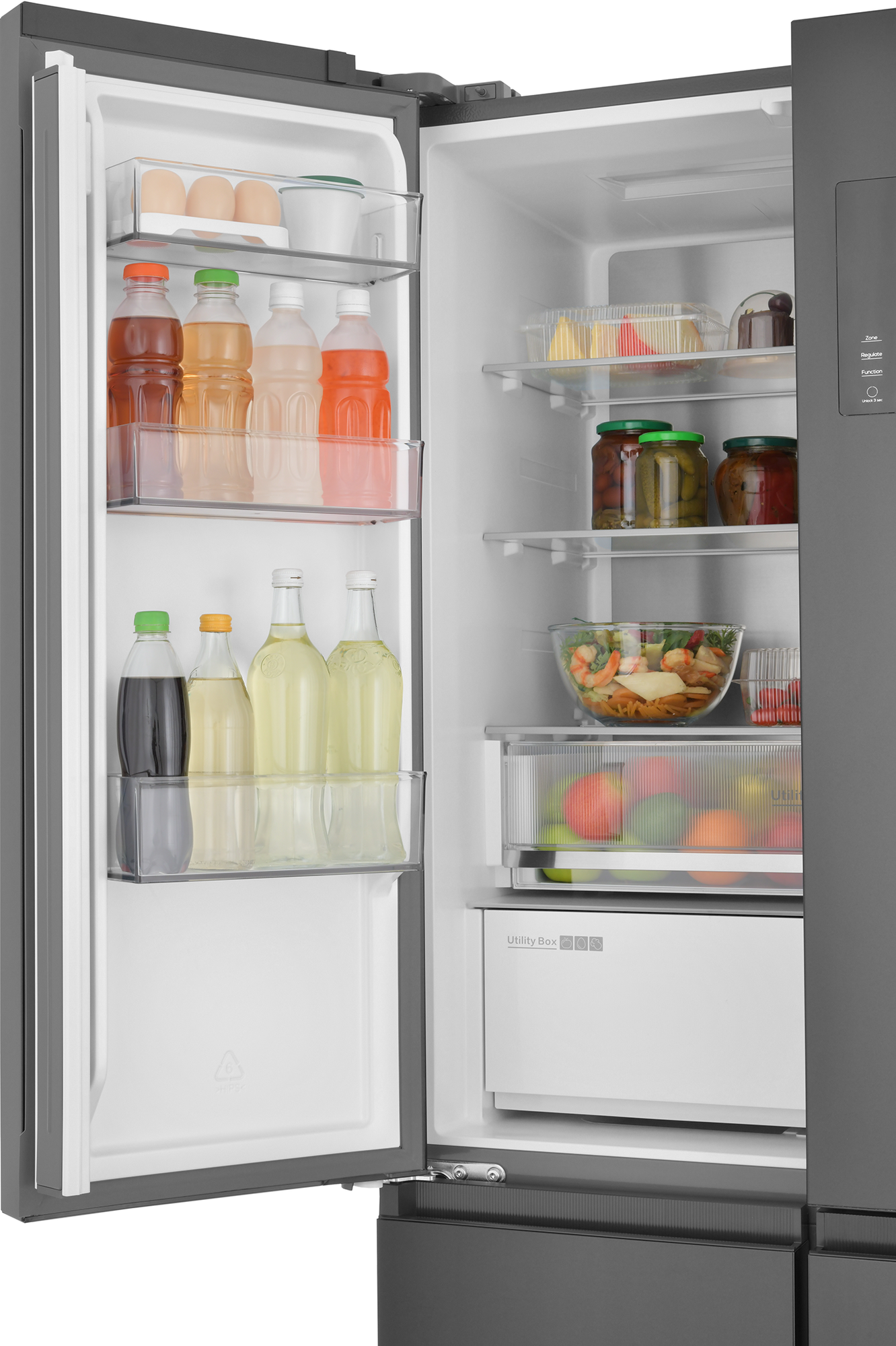 9238024 Холодильник Side by Side   ZUGEL ZRCDI456XB Slot-In черный STDN-0034025 - Вид №9