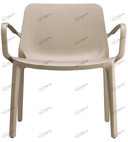 SCAB DESIGN Штабелируемое садовое кресло из технополимера с подлокотниками Ginevra sun-id-1502190