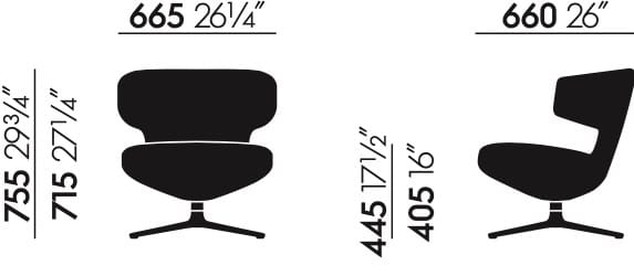 Вращающееся кресло с подлокотниками VITRA Repos &amp ARCH-00023392 - Вид №12