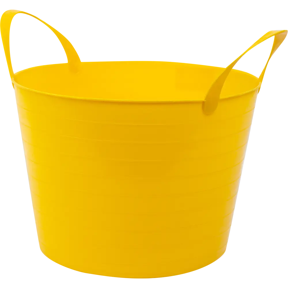 Гибкое ведро Дельта с двумя ручками, желтое 14 л 18648294 STLM-0011870