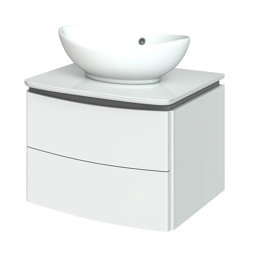 Тумба под раковину подвесная Vigo Cosmo 60 см цвет белый STLM-2019642 - Вид №1