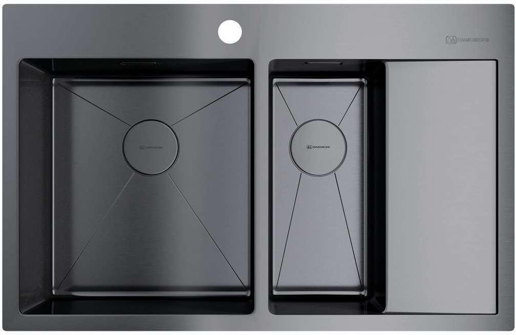 Кухонная мойка Akisame 78-2 GM-L OMOIKIRI