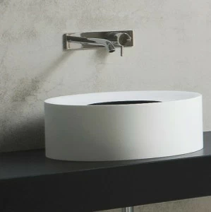 01HL1101 Накладная раковина на столешницу  овальная Arbi