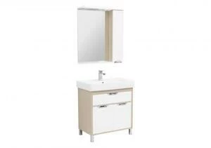 Мебель для ванной Aquanet Гретта 80 New светлый дуб (1 ящик, 2 дверцы)