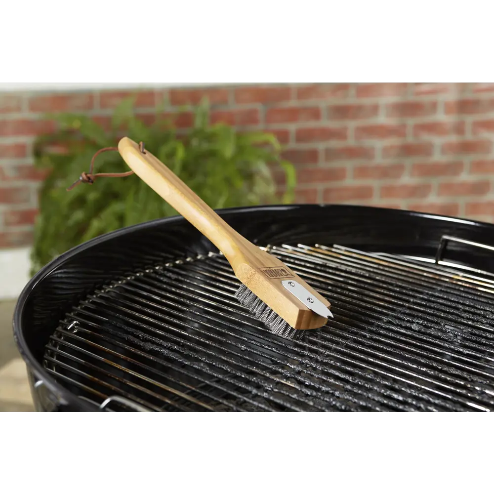 Щётка для чистки гриля Weber 30 см с бамбуковой ручкой STLM-2137898 - Вид №3