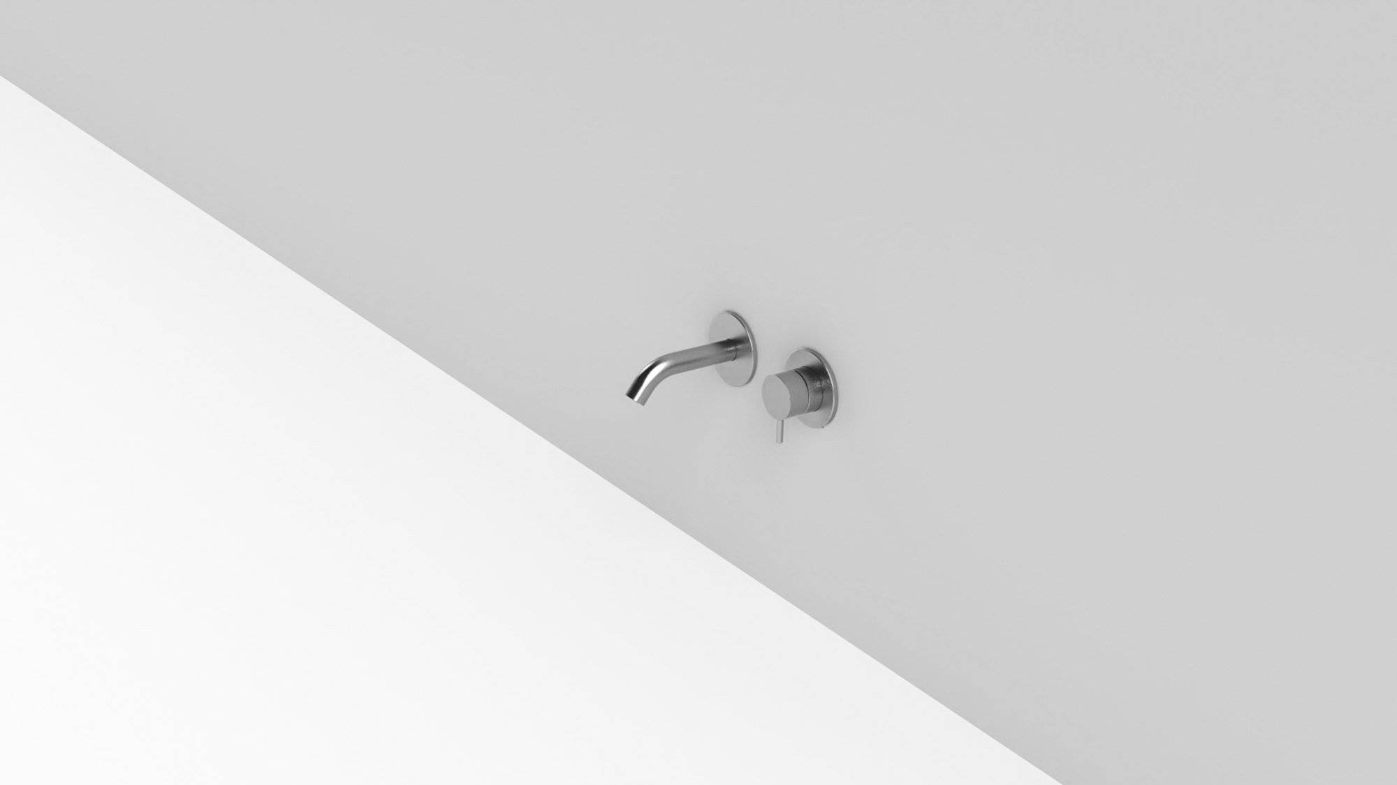 Rexa Design Смеситель для умывальника встраиваемый на два отверстия с коротким изливом REXA-ST237 