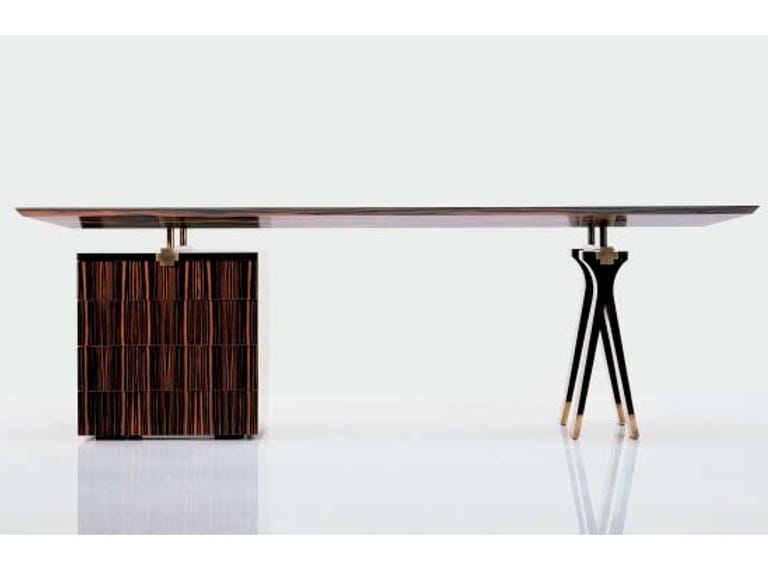 Деревянный исполнительный стол с ящиками OAK Rathi Office Furniture ARCH-00080625