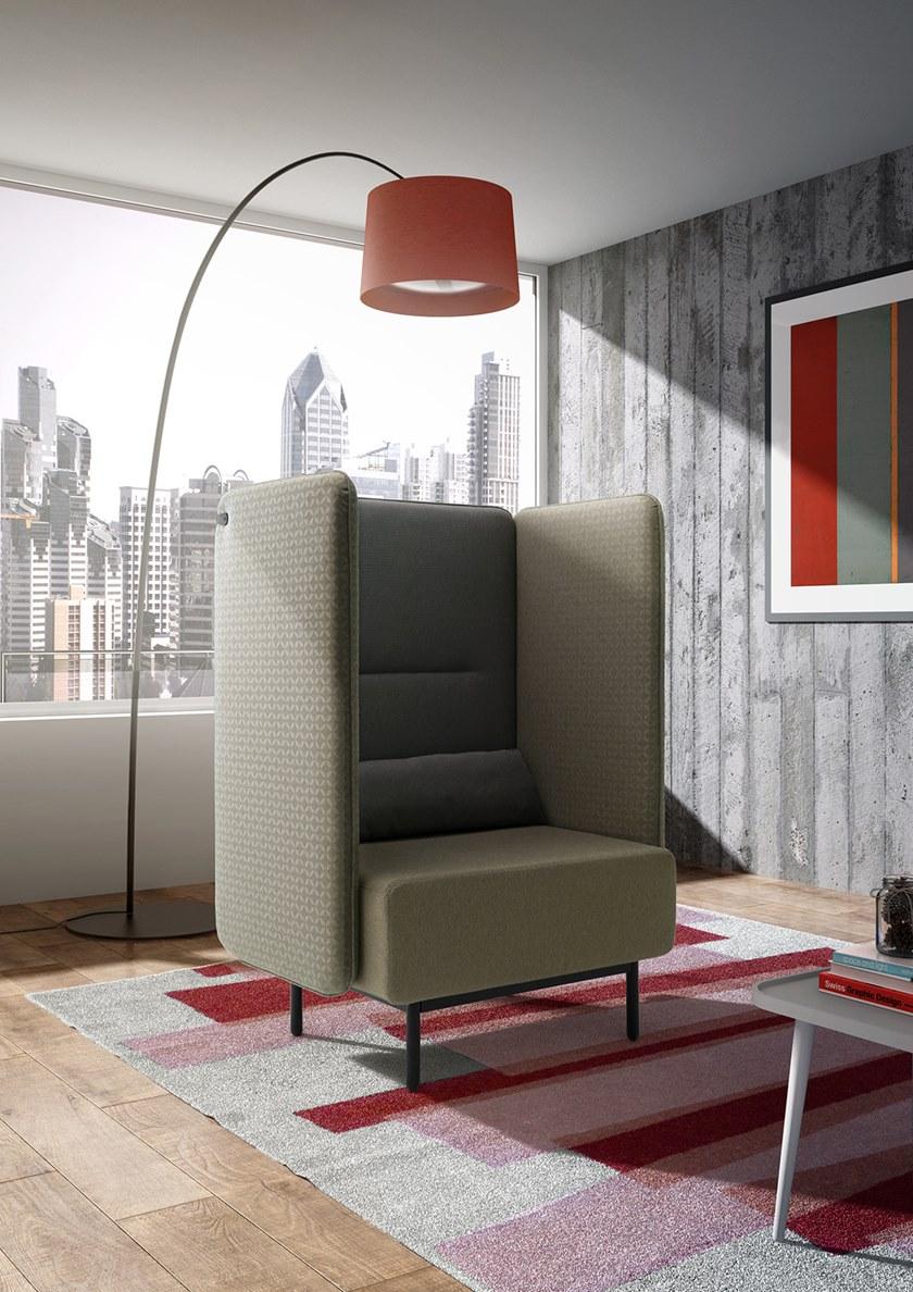 Leyform Кресло из огнестойкой ткани с разъемом USB Around sun-id-1454578 - Вид №5