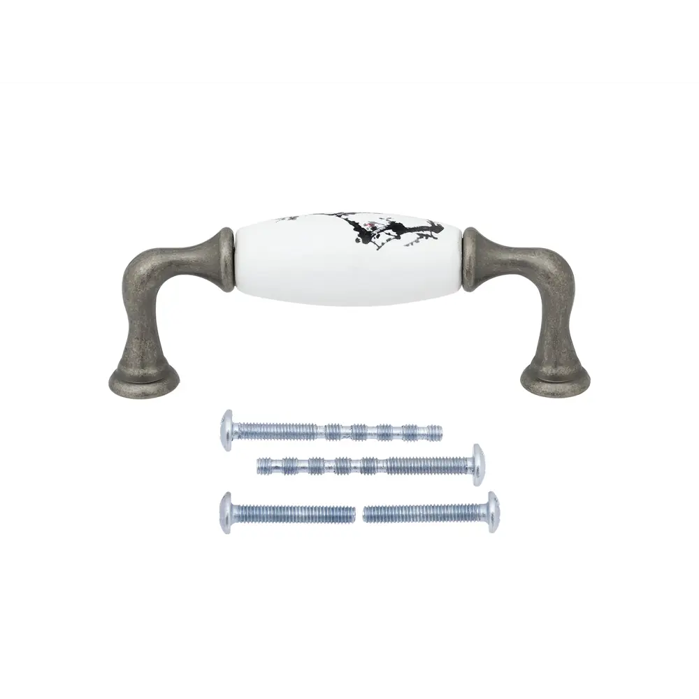 86899818 Ручка-скоба мебельная Casalingo ЦАМ 96 мм цвет серебро STLM-1008099 PALLADIUM  - Вид №1