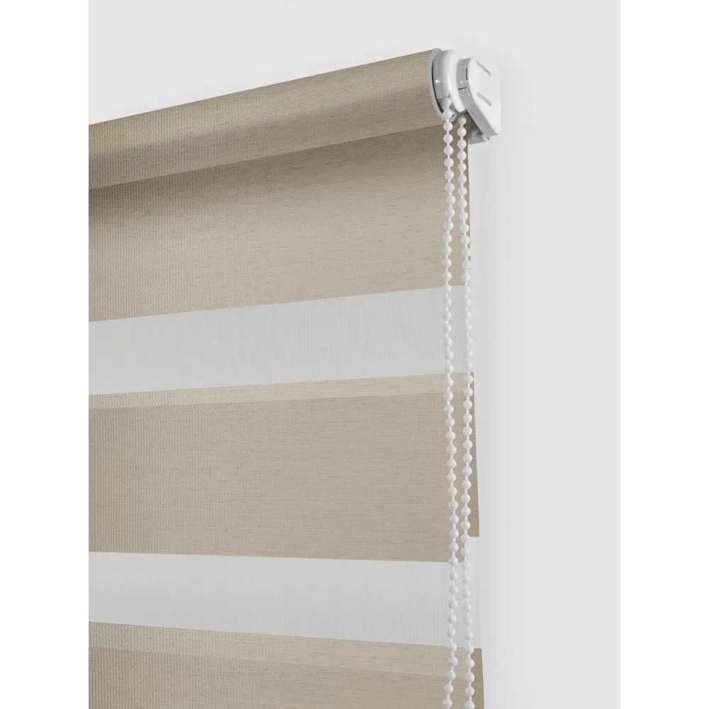 Штора рулонная день-ночь Madrid 40x160 см бежевая MIAMOZA Коллекция 2024г STLM-2113690 - Вид №1