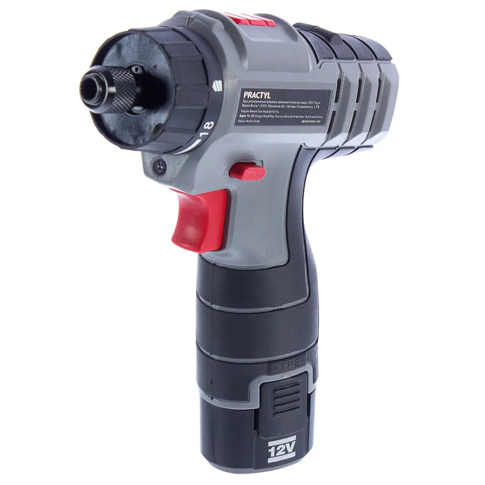 Шуруповерт аккумуляторный Practyl ML-CD49-120-K, 12 В Li-ion 1.5 Ач STLM-2108912