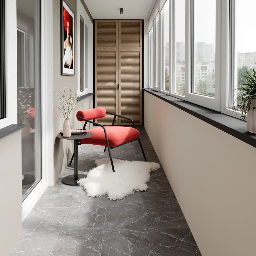 Глазурованный керамогранит LB Ceramics Эпоха 30x60.3 см 1.44 м² матовый цвет темно-серый STLM-2010478