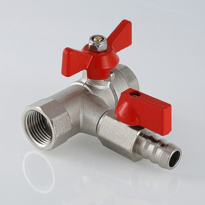 VT.248.N.04 Кран шаровой с обратным клапаном и дренажом Valtec 1/2"  - Вид №7