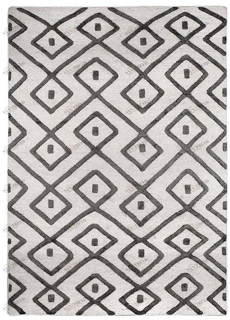 Warli Ковер ручной работы из ткани Dhurries sun-id-1351402