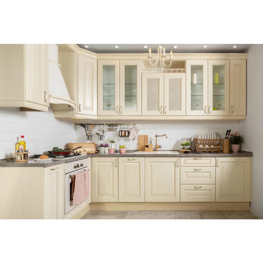 Карниз для кухонного шкафа Невель Delinia ID 220x4 см МДФ/шпон ясеня цвет кремовый STLM-2047475 - Вид №4