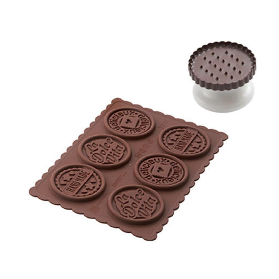 22.165.77.0165 Набор для приготовления печенья cookie dolce vita slim Silikomart 